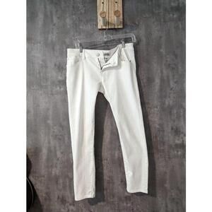 Women's Celebrity Pink White Skinny Jeans Size 9